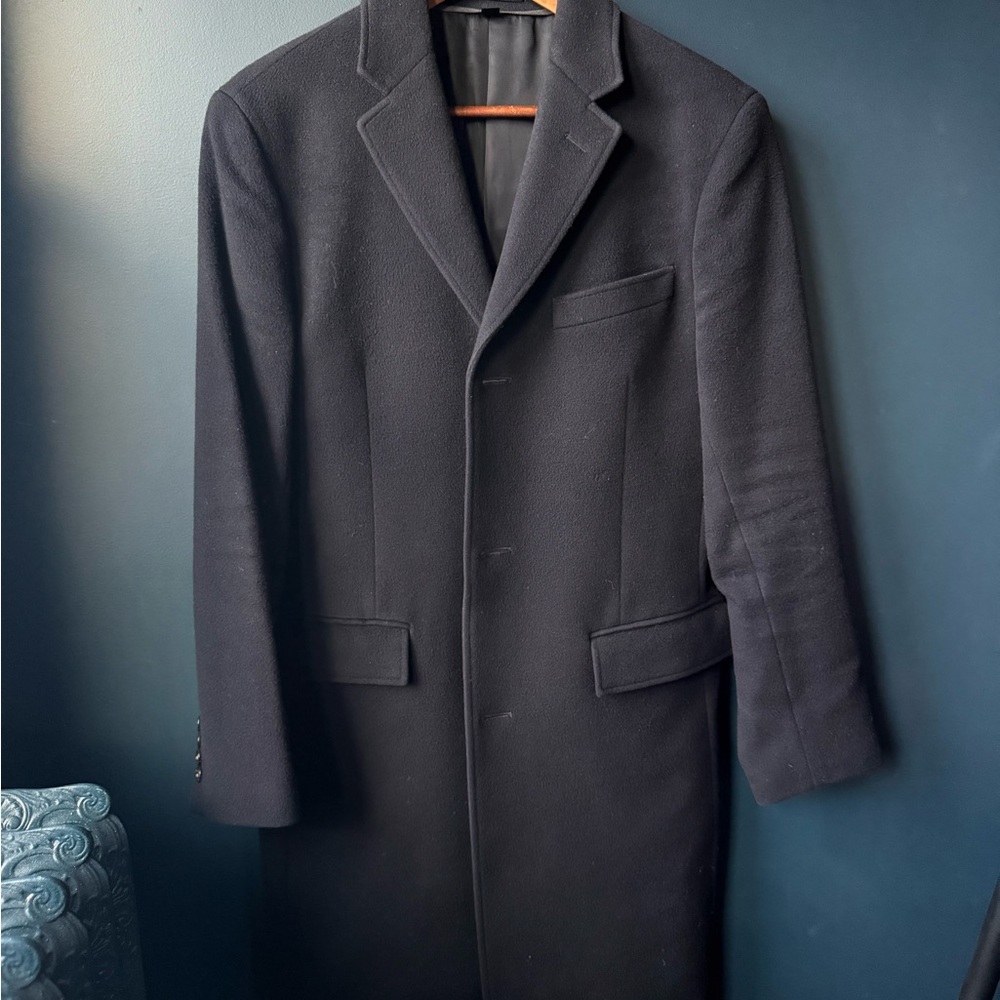 J. Crew Men's Navy Overcoat
